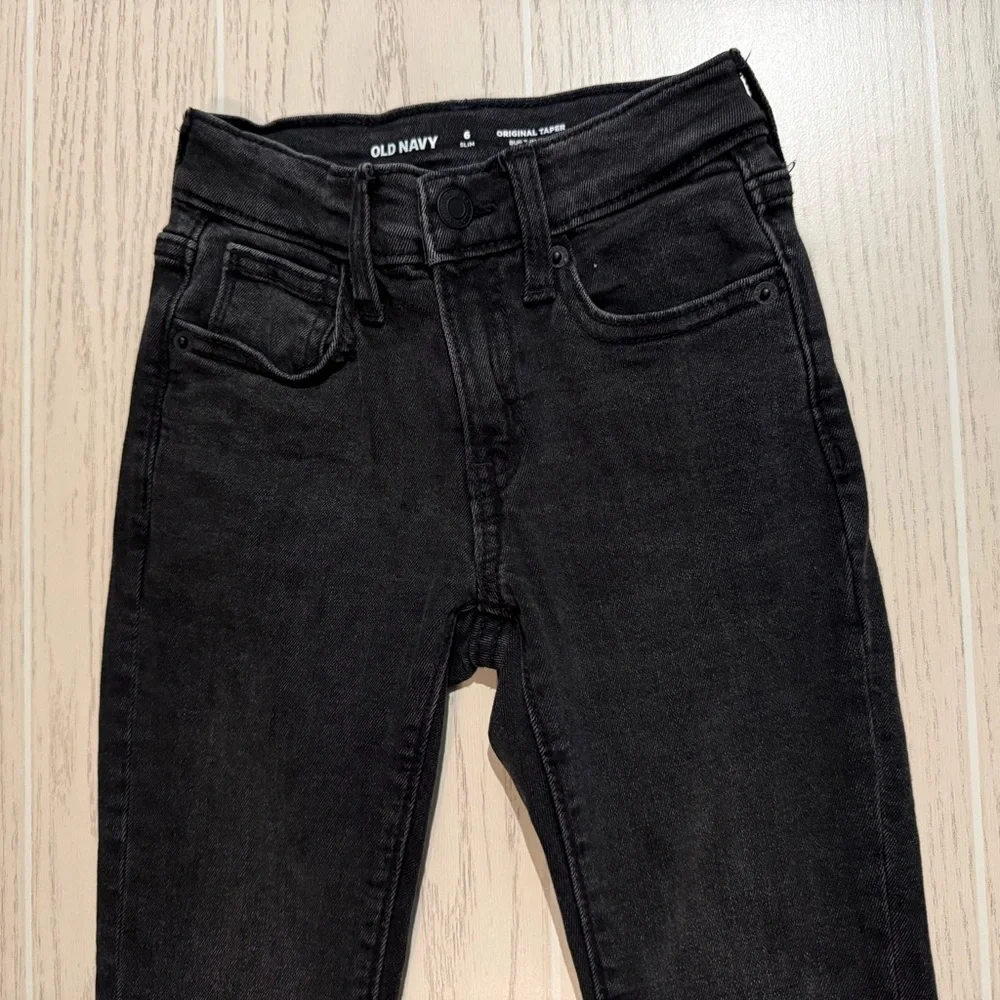 Old Navy Boys Black Slim Jeans Size 6 Built-In Flex‎
